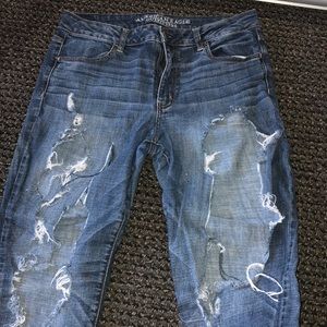 Ripped American eagle jeans